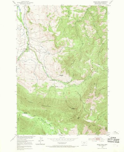 United States Geological Survey Enos Mountain, MT (1951, 24000-Scale) digital map