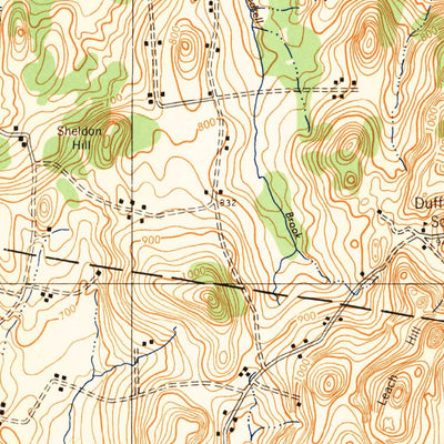United States Geological Survey Enosburg Falls, VT (1944, 62500-Scale) digital map
