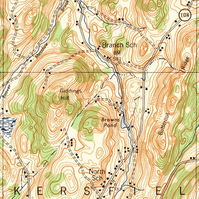 United States Geological Survey Enosburg Falls, VT (1944, 62500-Scale) digital map