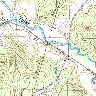 United States Geological Survey Enosburg Falls, VT (1986, 24000-Scale) digital map