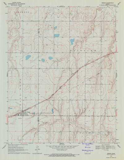 United States Geological Survey Ensign, KS (1969, 24000-Scale) digital map