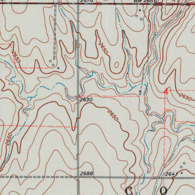 United States Geological Survey Ensign, KS (1969, 24000-Scale) digital map