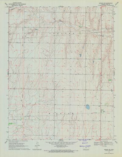 United States Geological Survey Ensign SE, KS (1969, 24000-Scale) digital map