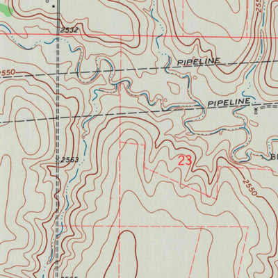 United States Geological Survey Ensign SE, KS (1969, 24000-Scale) digital map