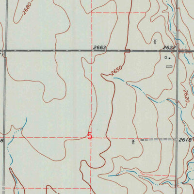 United States Geological Survey Ensign SW, KS (1969, 24000-Scale) digital map