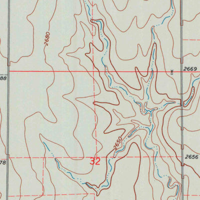 United States Geological Survey Ensign SW, KS (1969, 24000-Scale) digital map