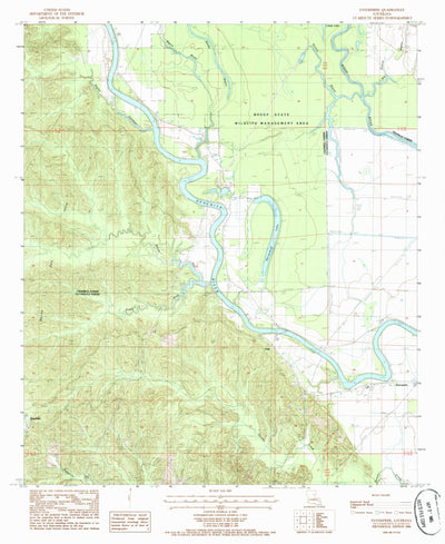 United States Geological Survey Enterprise, LA (1984, 24000-Scale) digital map