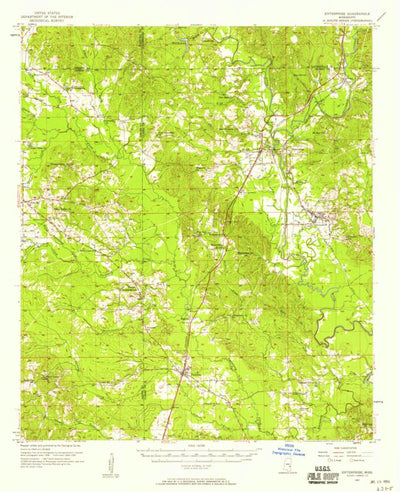 United States Geological Survey Enterprise, MS (1957, 62500-Scale) digital map