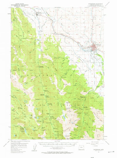 United States Geological Survey Enterprise, OR (1957, 62500-Scale) digital map