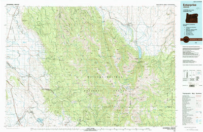 United States Geological Survey Enterprise, OR (1986, 100000-Scale) digital map