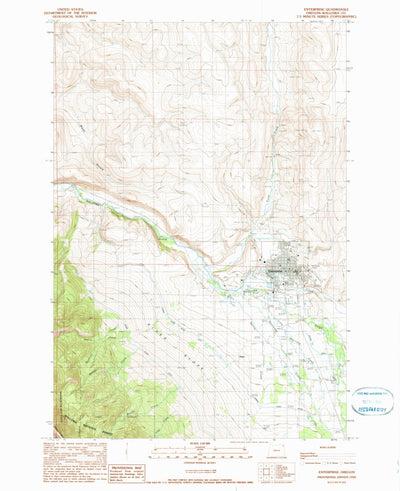 United States Geological Survey Enterprise, OR (1990, 24000-Scale) digital map