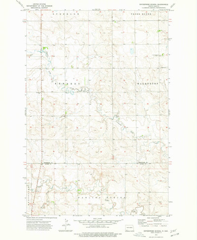 United States Geological Survey Enterprise School, ND (1973, 24000-Scale) digital map