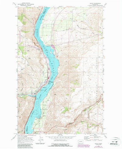 United States Geological Survey Entiat, WA (1968, 24000-Scale) digital map