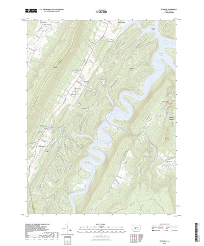 United States Geological Survey Entriken, PA (2023, 24000-Scale) digital map