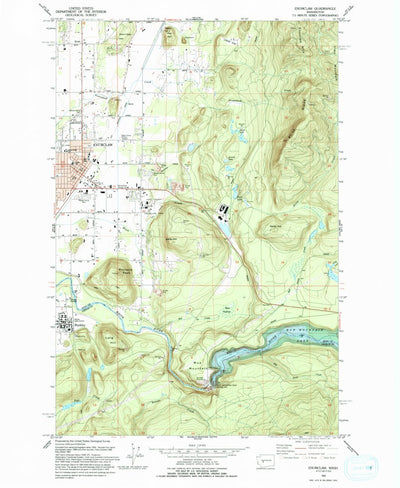 United States Geological Survey Enumclaw, WA (1993, 24000-Scale) digital map
