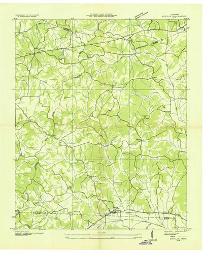 United States Geological Survey Enville, TN (1936, 24000-Scale) digital map