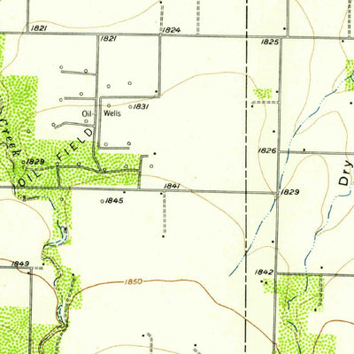 United States Geological Survey Eola, TX (1957, 62500-Scale) digital map