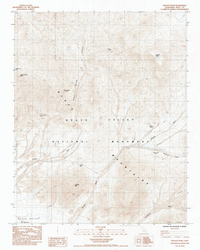 United States Geological Survey Epaulet Peak, CA (1984, 24000-Scale) digital map