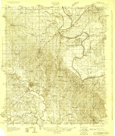 United States Geological Survey Epes, AL (1929, 48000-Scale) digital map