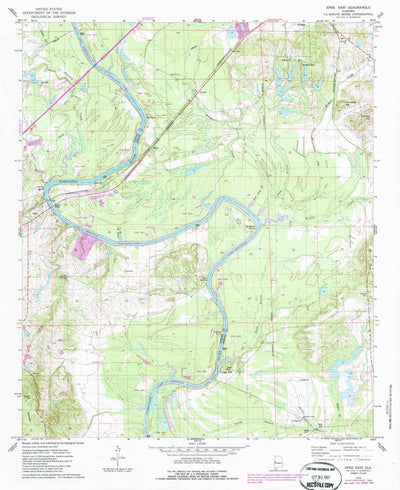 United States Geological Survey Epes East, AL (1974, 24000-Scale) digital map