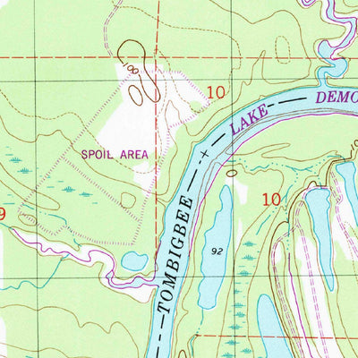 United States Geological Survey Epes East, AL (1974, 24000-Scale) digital map
