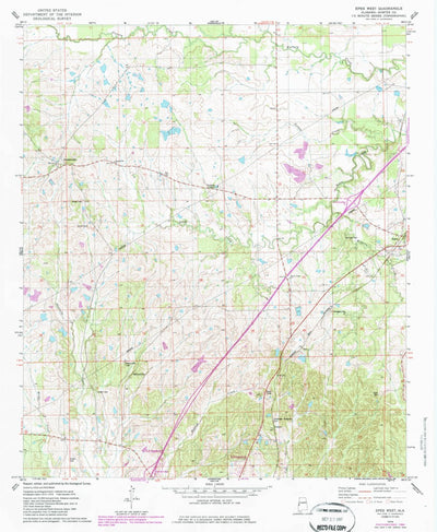 United States Geological Survey Epes West, AL (1974, 24000-Scale) digital map