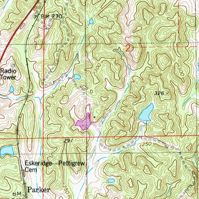 United States Geological Survey Epes West, AL (1974, 24000-Scale) digital map