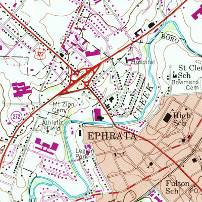 United States Geological Survey Ephrata, PA (1956, 24000-Scale) digital map