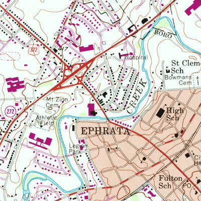 United States Geological Survey Ephrata, PA (1992, 24000-Scale) digital map