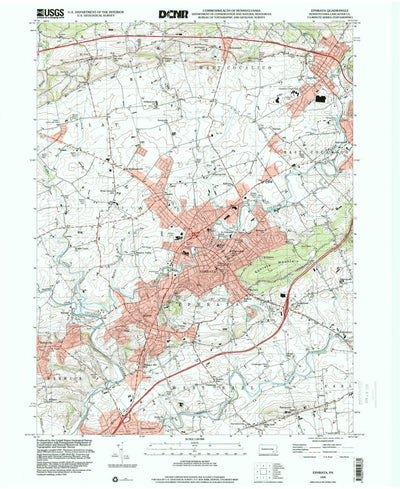 United States Geological Survey Ephrata, PA (1999, 24000-Scale) digital map