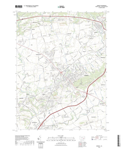 United States Geological Survey Ephrata, PA (2023, 24000-Scale) digital map