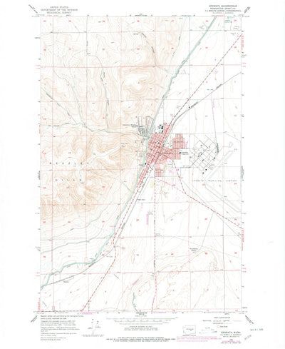 United States Geological Survey Ephrata, WA (1956, 24000-Scale) digital map