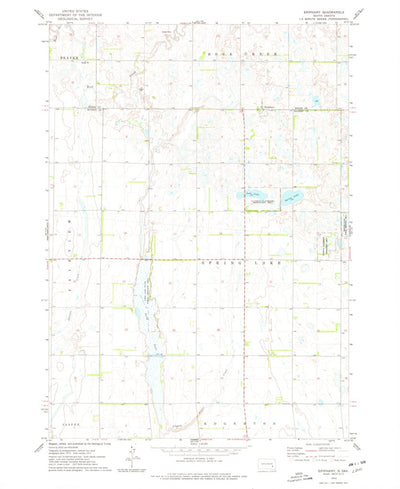 United States Geological Survey Epiphany, SD (1973, 24000-Scale) digital map