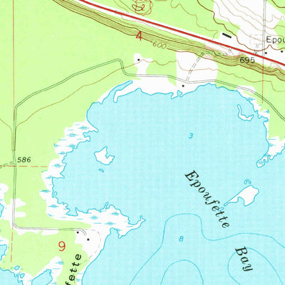 United States Geological Survey Epoufette, MI (1964, 24000-Scale) digital map