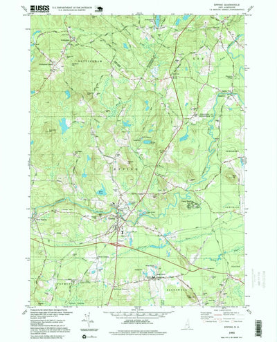 United States Geological Survey Epping, NH (1995, 24000-Scale) digital map