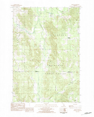 United States Geological Survey Epsilon, MI (1983, 25000-Scale) digital map