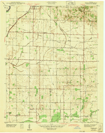 United States Geological Survey Epsom, IN (1943, 24000-Scale) digital map