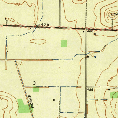 United States Geological Survey Epsom, IN (1943, 24000-Scale) digital map