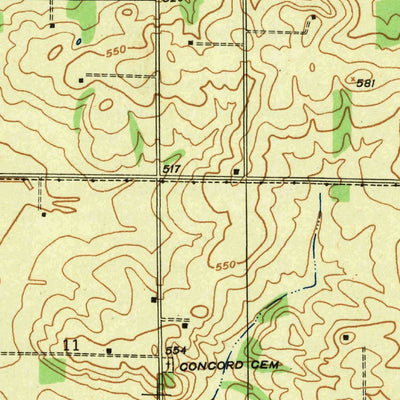 United States Geological Survey Epsom, IN (1943, 24000-Scale) digital map