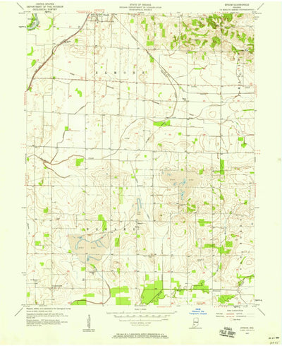 United States Geological Survey Epsom, IN (1957, 24000-Scale) digital map