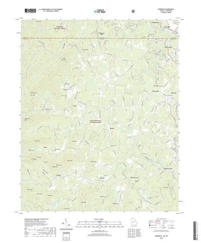 United States Geological Survey Epworth, GA (2020, 24000-Scale) digital map