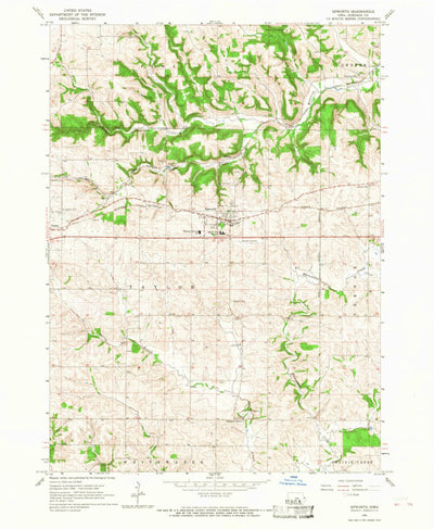 United States Geological Survey Epworth, IA (1966, 24000-Scale) digital map