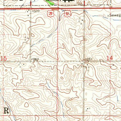 United States Geological Survey Epworth, IA (1966, 24000-Scale) digital map