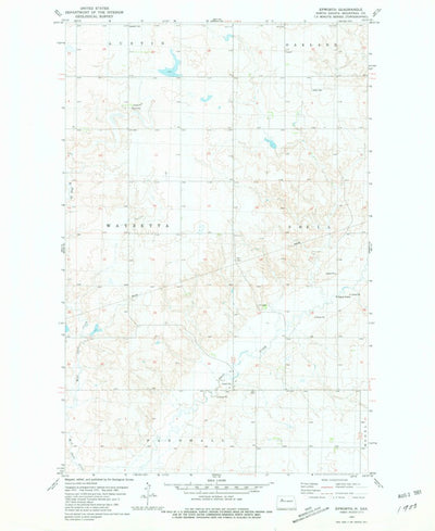 United States Geological Survey Epworth, ND (1981, 24000-Scale) digital map