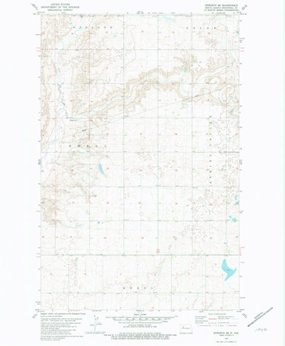 United States Geological Survey Epworth SE, ND (1981, 24000-Scale) digital map