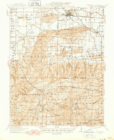 United States Geological Survey Equality, IL (1916, 62500-Scale) digital map