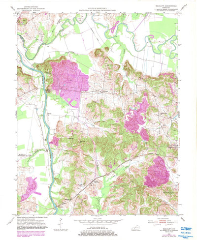 United States Geological Survey Equality, KY (1952, 24000-Scale) digital map