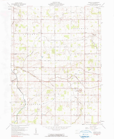 United States Geological Survey Erastus, OH (1960, 24000-Scale) digital map