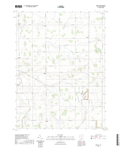 United States Geological Survey Erastus, OH (2023, 24000-Scale) digital map