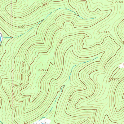 United States Geological Survey Erbacon, WV (1967, 24000-Scale) digital map